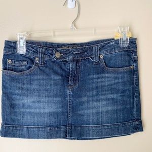 American Eagle denim mini skirt